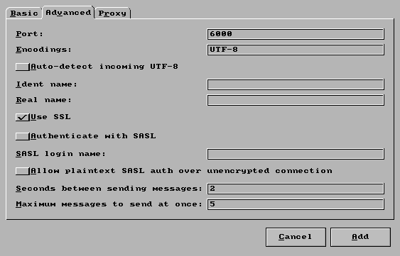 Advance setup
